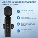 Asfasfq - microphone cravate sans fil 3 in 1 pour iphone, ipad, android, 2 mini microphones plug and ...