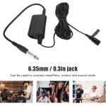 Asfasfq - microphone lavalier, jack 6, 35 mm clip professionnel sur microphone filaire micro - cravate ...