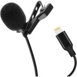 Asfasfq - microphone pin avec connexion lightning - cble de 3 mtres - compatible avec iphone 11 / 12 ...