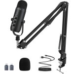 Asfasfq - microphone usb gaming - micro  condensateur pour iphone / pc / mac / ps4&ps5, micro streaming ...