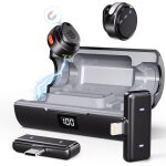 Asfasfq - moman micro cravate sans fil pour iphone / android, le plus petit 48h 50 m de porte avec suppressio ...