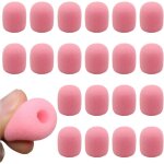 Asfasfq - nhp 20 pcs bonnette micro, mousse micro, mousse micro casque, rose, micro cravate, mini microphone ...