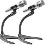 Asfasfq - pmks8x2 lot de 2 pieds de microphone de bureau universels réglables ¿ support de micro à profil ... Asfasfq - pmks8x2 lot de 2 pieds de microphone de bureau universels réglables ¿ support de micro à profil ...