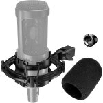 Asfasfq - support antichoc avec filtre anti - pop pour microphones at2020, réduit les bruits de vibration ... Asfasfq - support antichoc avec filtre anti - pop pour microphones at2020, réduit les bruits de vibration ...