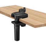 Asfasfq - support micro pour perche et bras de micro - fixation stable pour lampes, crans et micro perche ...