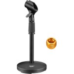Asfasfq - support de micro rglable, pieds et supports pour micros pour bureau avec clip antidrapant ...