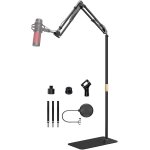 Asfasfq - support de microphone au sol pour blue yeti, nano, snowball, hyperx, razer, logitech usb et ...