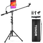 Asfasfq - support de microphone avec support de tablette, bras de perche tripode pour le sol, hauteur ... Asfasfq - support de microphone avec support de tablette, bras de perche tripode pour le sol, hauteur ...