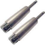 Asfasfq - wlgq lot de 2 adaptateurs trs vers xlr 6, 35 mm - cble auxiliaire pour amplificateur de guitare ...