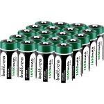 Ason - lot de 20 piles lithium cr123a 3v 1650mah, haute puissance avec protection ptc, pour lampes de ...