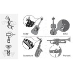 At - 800 accordeur de guitare accordeur a pince rechargeable tempo mtronome fonction accordeur electronique ...