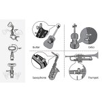 At - 800 accordeur de guitare accordeur a pince rechargeable tempo mtronome fonction accordeur electronique ...
