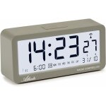 Atlanta 1879 - 4 rveil numrique avec cran lcd et lumire silencieuse sans tic - tac 3 alarmes gris ...