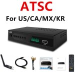 Atsc - botier de convertisseur tv numrique avec fonction statique et lecture, lecteur multimdia, tuner ...
