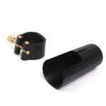 Attache en cuir a ligament + pour saxophone alto, embout en baklite