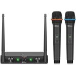 Audio au200 pro uhf système de microphone sans fil a 2 canaux avec casque cravate sans fil, récepteur ... Audio au200 pro uhf système de microphone sans fil a 2 canaux avec casque cravate sans fil, récepteur ...