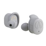 Audio - technica ath - sport7tw casque sans fil ecouteurs sports micro - usb bluetooth gris
