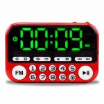 Ausuky portable mini fm radio haut - parleur lecteur de musique carte tf usb pour pc ipod tlphone led ...