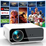 ¿auto focus / netflix vidoprojecteur 4k, projecteur vido auto keystone, mini projecteur avec zoom ...