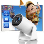 [auto keystone] mini projecteur 4k 1080p fhd support, courte focale portable vidoprojecteur wifi bluetooth ...