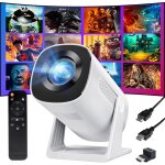 [auto keystone] videoprojecteur bluetooth, y4 mini projecteur portable 1080p full hd support�, retroprojecteur ...
