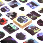 Autocollants chat expression, 40 pices, stickers animaux mignons, cadeaux pour enfants, pour ordinateur ...