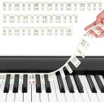 Autocollants de clavier de piano, gel de silice rutilisable autocollants de piano de, accessoires pour ...