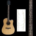 Autocollant incrust de manche de guitare dcalcomanies couvre - chef basse ukulele fin accessoires nouvelle ...