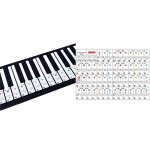 Autocollants pour piano a 88 touches : identification des notes par code couleur et application facile ...