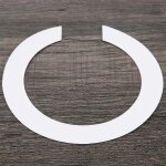 Autocollant rose autocollant de rosace pour les pices de guitare classique acoustique noir + argent