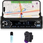 Autoradio 1 din avec bluetooth - support de t�l�phone pour lecteur mp3 - deux ports usb / carte tf / ...