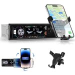 Autoradio 1 din bluetooth avec support de tlphone portable, autoradio avec bluetooth mains libres, ...