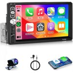 Autoradio bluetooth avec carplay android auto câblé, autoradio 1 din a ecran tactile de 7 pouces, radio ... Autoradio bluetooth avec carplay android auto câblé, autoradio 1 din a ecran tactile de 7 pouces, radio ...