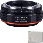 Bague d'adaptation avec levier d'ouverture compatible avec objectifs canon fd fl et appareils photo nikon ...