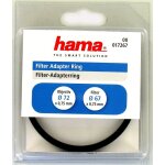 Bague d'adaptation (en mtal, pour monter un filtre de 67 mm sur un objectif de 72 mm) noir[z4761]