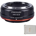 Bague d'adaptation compatible avec utiliser objectifs konica ar sur appareils photo nikon z mount pour ... Bague d'adaptation compatible avec utiliser objectifs konica ar sur appareils photo nikon z mount pour ...
