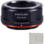 Bague d'adaptation compatible avec utiliser objectifs pentax k pk sur appareils photo nikon z mount pour ...