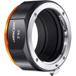 Bague d'adaptation pk - e adaptateur compatible avec util r objectifs pentax k sur appareils photo botier ...