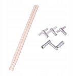 Baguettes et cls d'accordage en bois pour caisse claire mainstream drum 5a