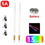 Baguettes lumineuses rechargeables / batterie, 15 couleurs lumineuses, accessoire pour instruments de ...