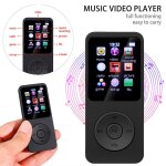 Baladeur de musique mp3 en m�tal tactile mp4, carte pure / avec r�veil fm, podom�tre compatible bluetooth, ...