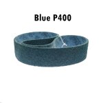 Bande abrasive pour acier inoxydable, meulage et polissage des mtaux durs, 1 pice - type [blue p400] ...