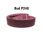 Bande abrasive pour acier inoxydable, meulage et polissage des mtaux durs, 1 pice - type [red p240] ...