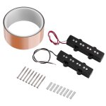 Bande adh�sive conductrice en cuivre, 5cm * 2m / 2 pouces * 6, 6 pieds, 2 pi�ces, 4 cordes, guitare basse ...