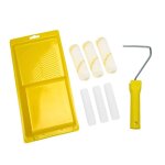 Bandeja de rodillos para pintura de espuma, juego de mini cubiertas de rodillo de 4 pulgadas para tina ...