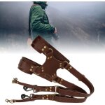 Bandoulire pour appareil photo bandoulire rglable en cuir a double harnais rglable en cuir pour appareil ...
