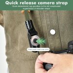 Bandouli�re en corde, sangle d'appareil photo a d�gagement rapide courroie de cou pour appareil photo ...