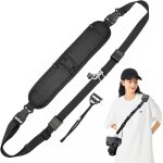 Bandouli�re r�glable en nylon pour appareil photo reflex num�rique - fermeture rapide avec vis et 2 poches ...
