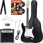 Banger's pack guitare electrique - ensemble de guitare electrique noir - kit avec ampli de 25 w, housse, ... Banger's pack guitare electrique - ensemble de guitare electrique noir - kit avec ampli de 25 w, housse, ...