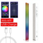 Barre de lumière led d'ambiance, contrôle du son, rvb, application, capteur de lumière à activation vocale, ... Barre de lumière led d'ambiance, contrôle du son, rvb, application, capteur de lumière à activation vocale, ...